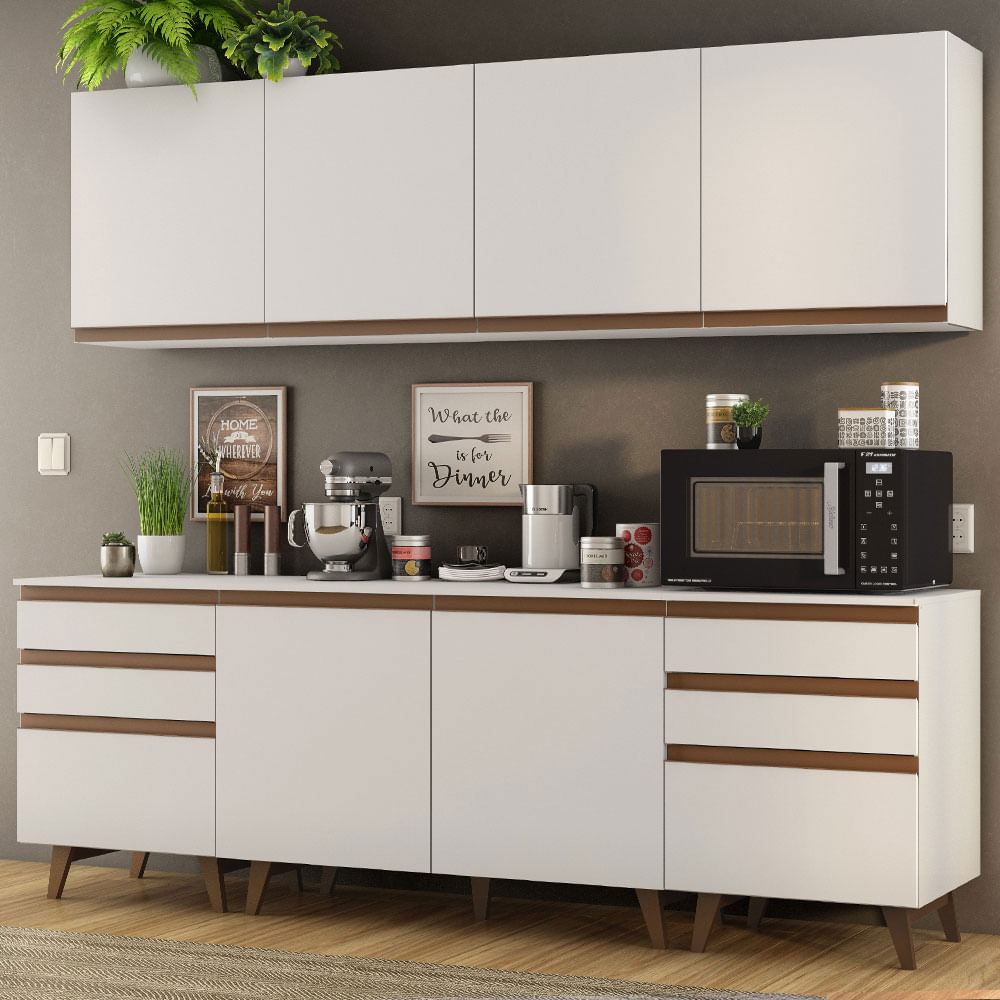 Combo De Cocina Completo Modular Madesa Reims 240cm GRRM2400029B