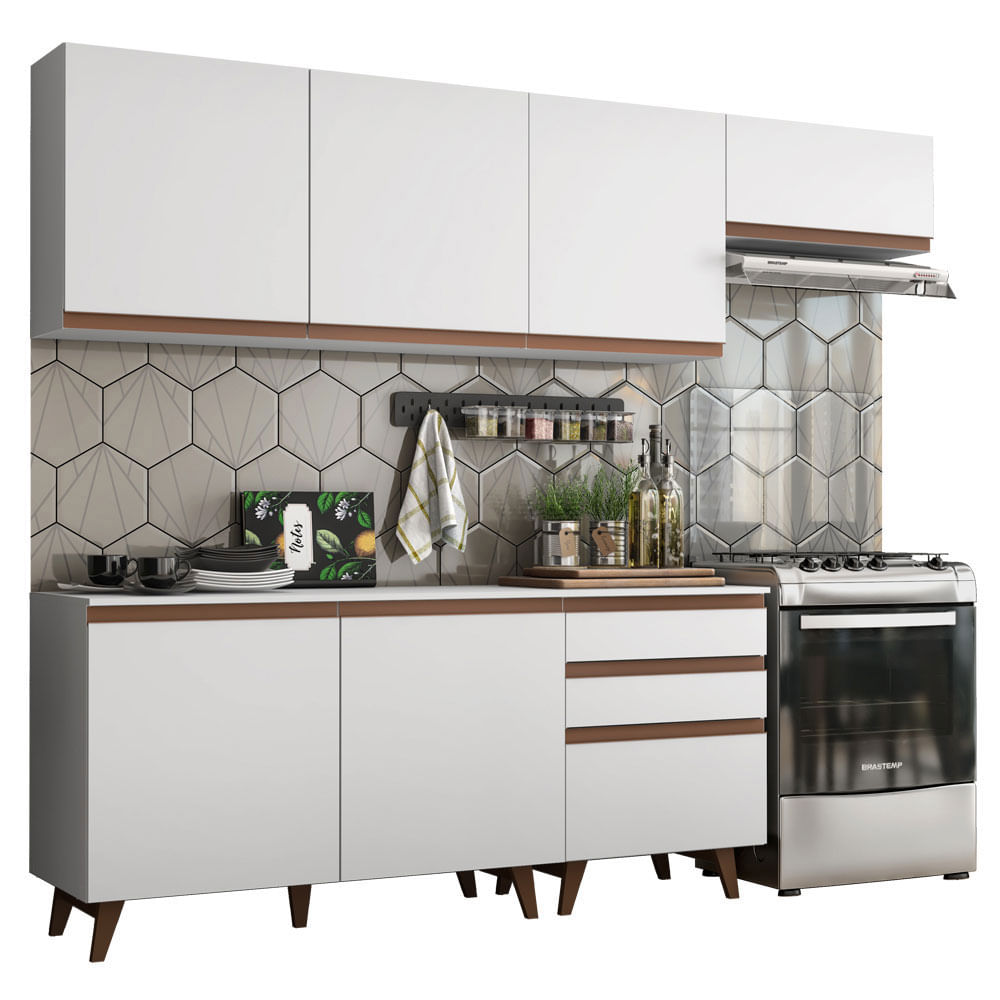 Combo De Cocina Completo Modular Madesa Reims 250cm GRRM25000209