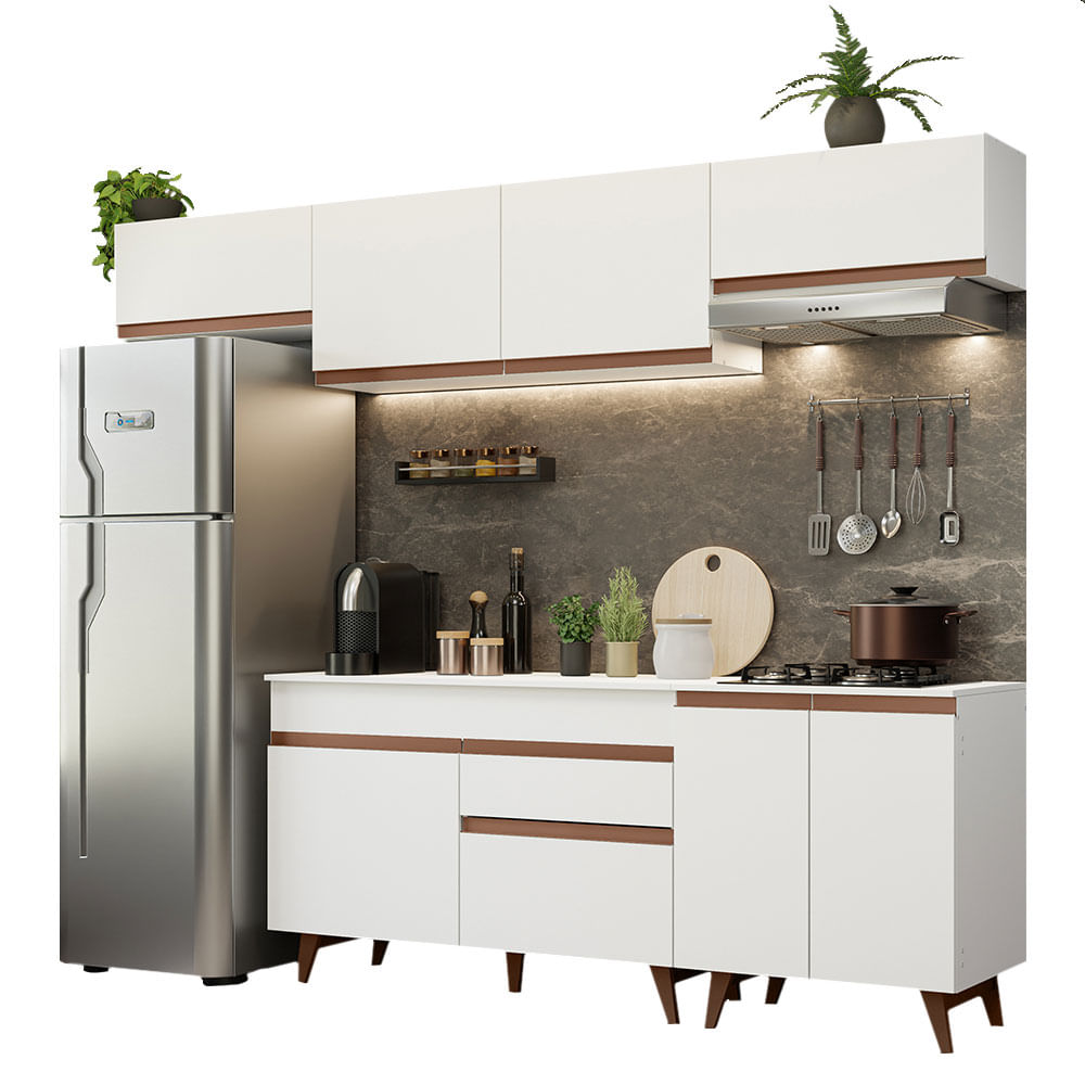 Combo De Cocina Completo Modular Madesa Reims 260cm GRRM26001009