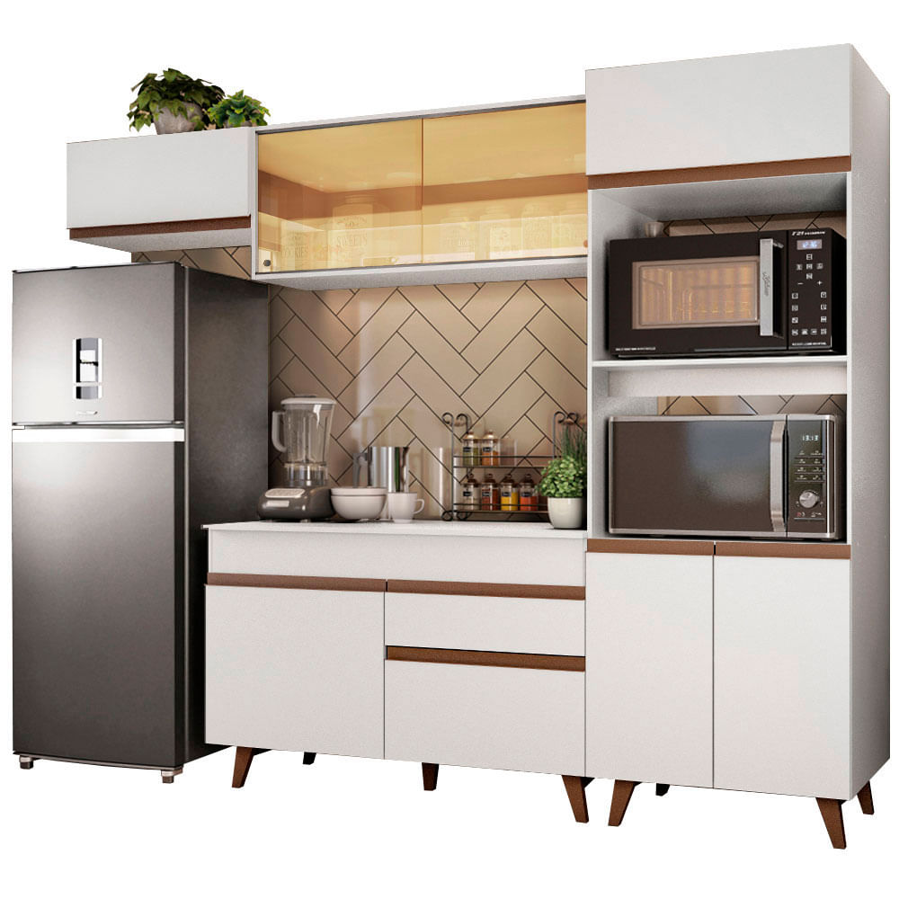 Combo De Cocina Completo Modular Madesa Reims 260cm GRRM26000109