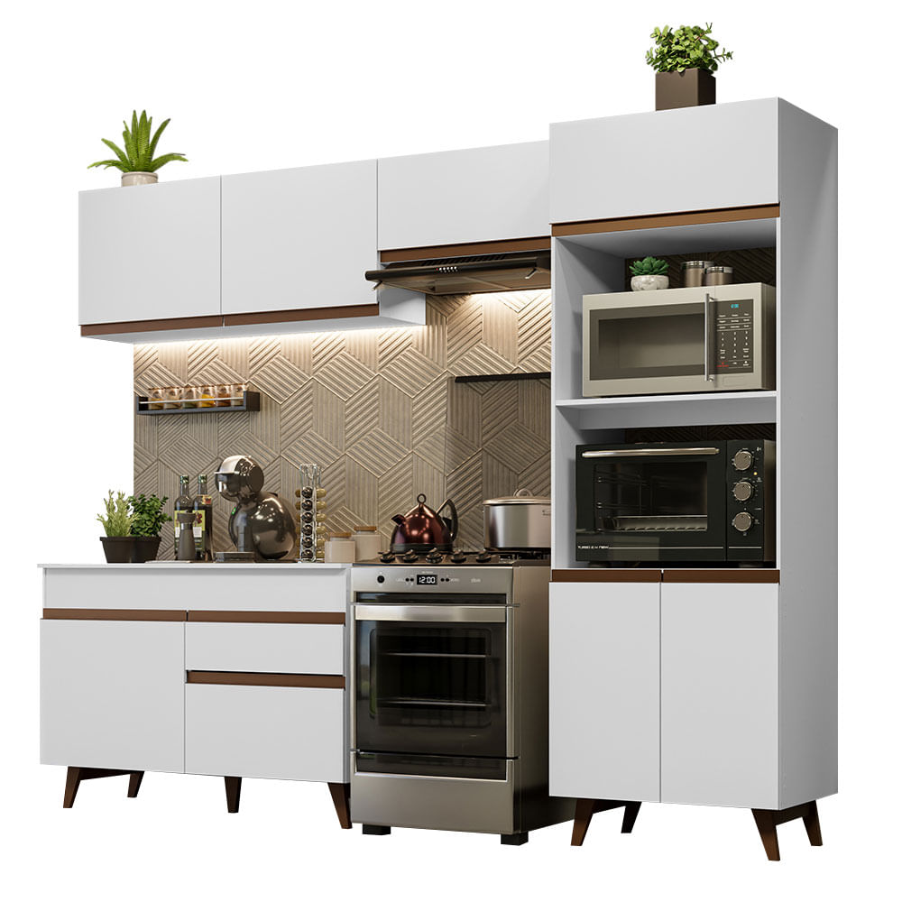 Combo De Cocina Completo Modular Madesa Reims 260cm GRRM26000909