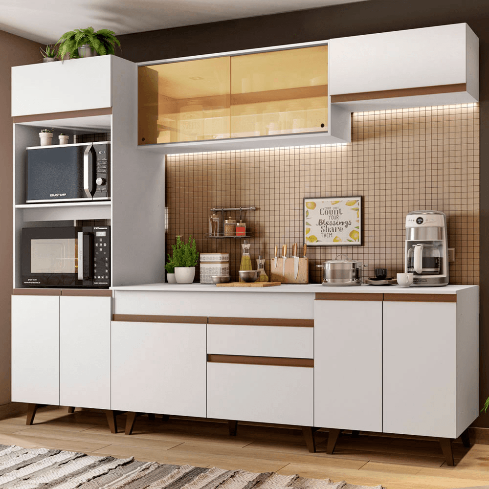 Combo De Cocina Completo Modular Madesa Reims 260cm GRRM26000209