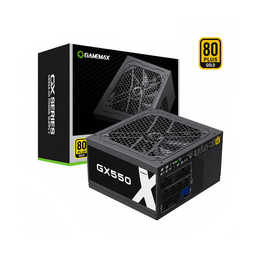 Fuente 550W Gamemax 80 Plus Gold GX-550