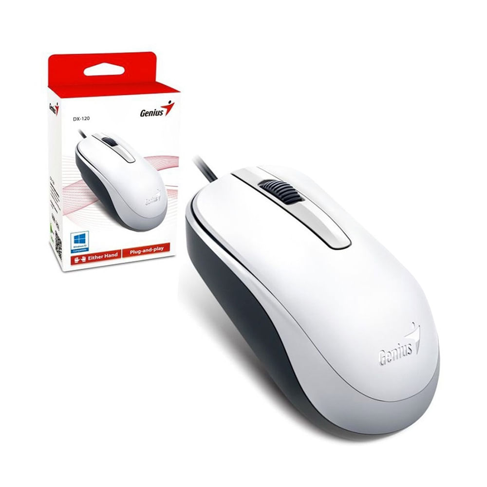 Mouse Genius DX-120 USB Blanco 1200 DPI