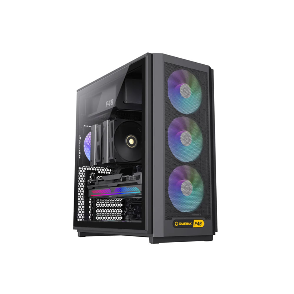 Gabinete Gamemax F46 BK 4xFan ARGB ATX
