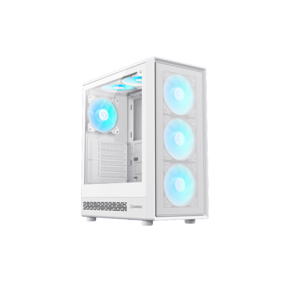 Gabinete Gamemax Storm 2AW 6Fan ARGB ATX Blanco