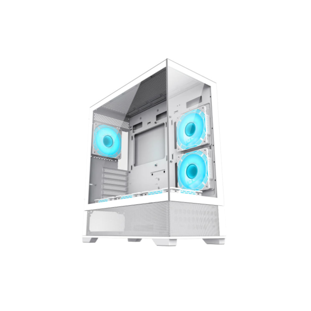 Gabinete Gamemax Vista aw 6Fan ARGB E-ATX Blanco