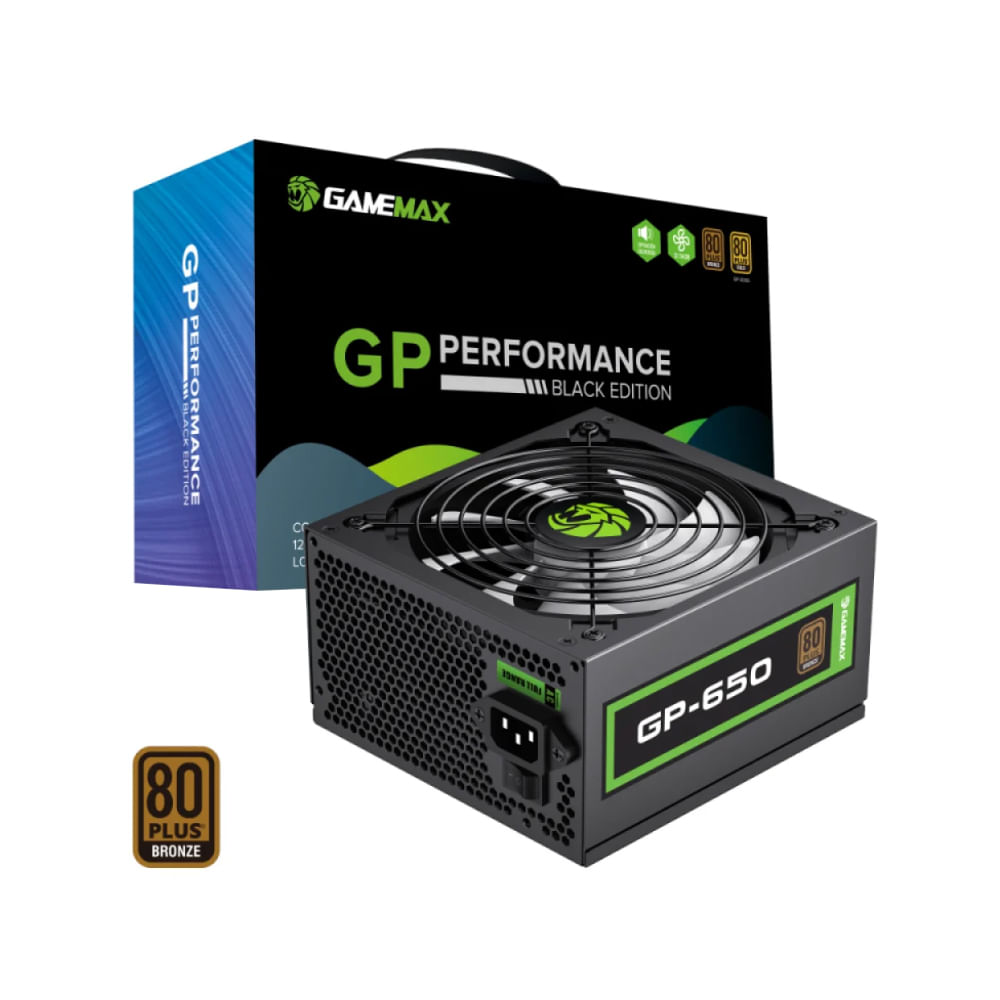 Fuente 650W Gamemax 80Plus Bronze GP-650 Fan 140mm