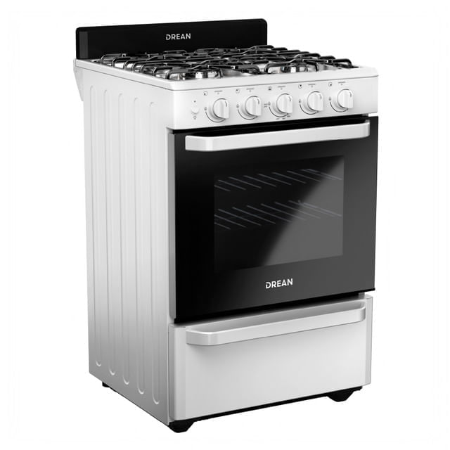 Cocina Multigas 56 cm Blanca con Encendido Eléctrico Drean CD5603AB0