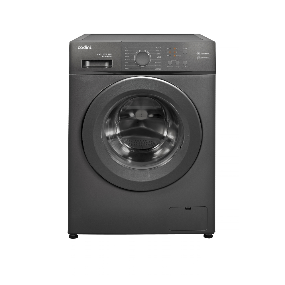 Lavarropas Automático Codini AIAFE6010G 6 kg 1000 RPM Inverter Gris
