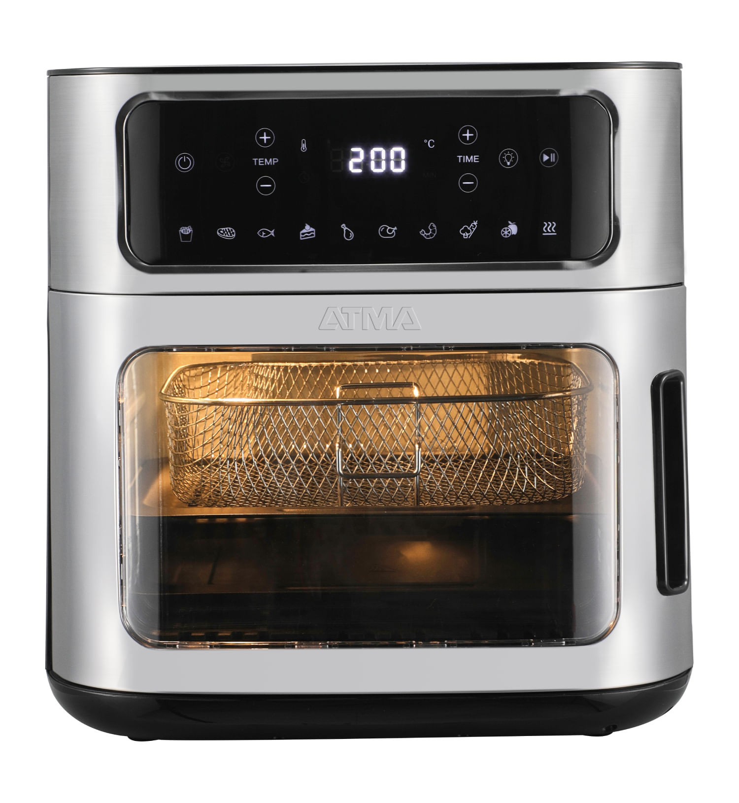 Freidora De Aire Atma Hfr120an 11l Inoxidable Digital