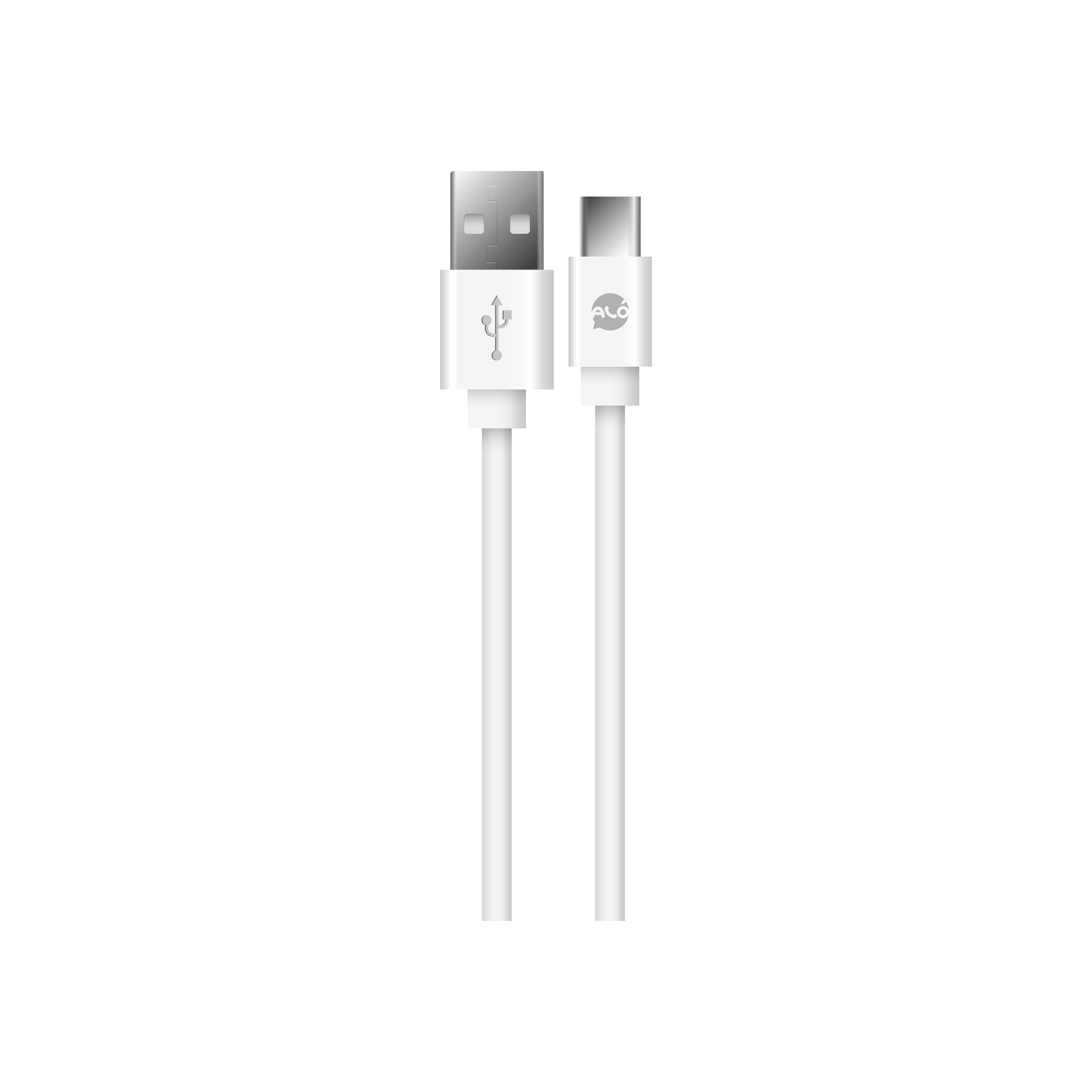 Cable ALO line 15W USB-A A TYPE-C blanco