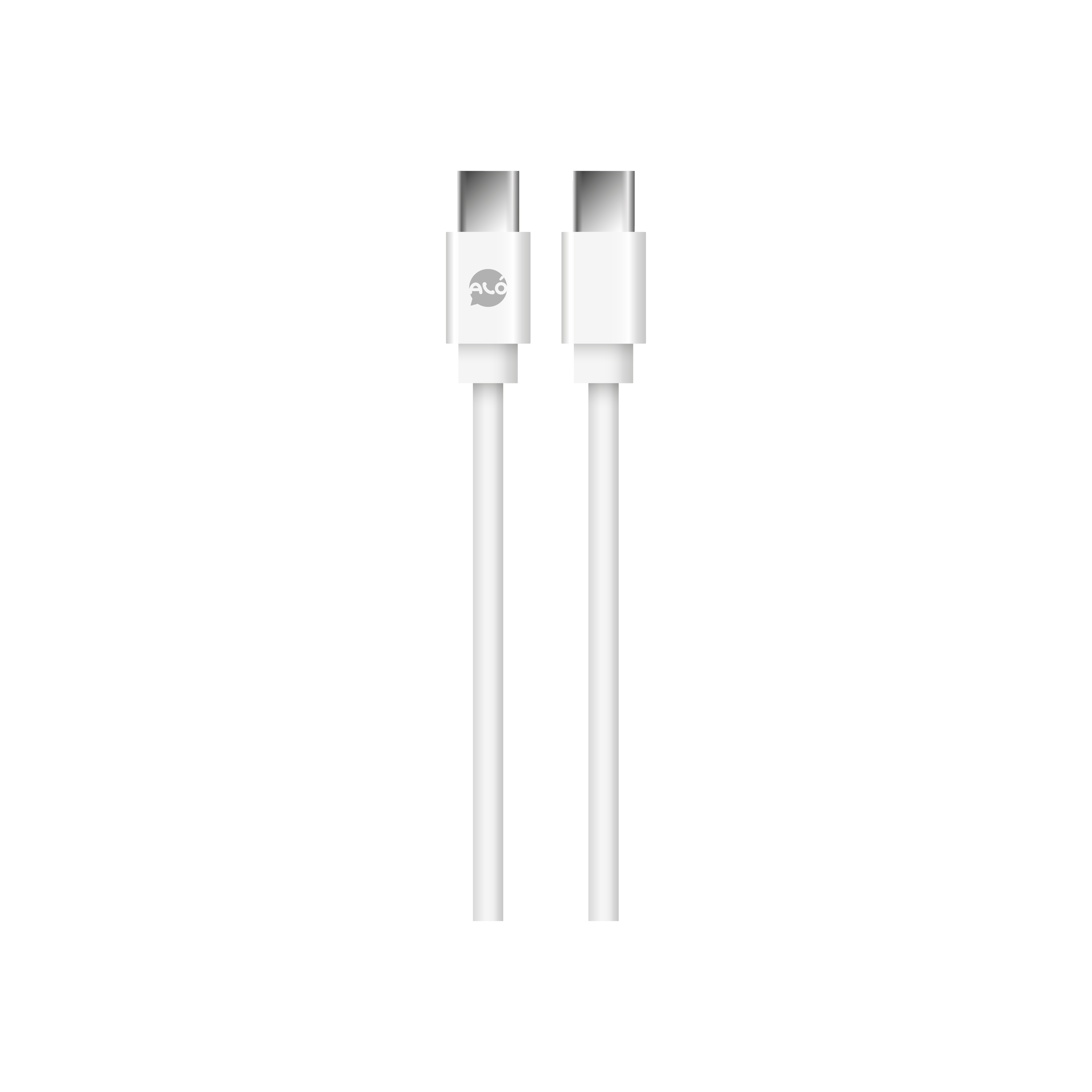 Cable ALO line 15W TYPE-C A TYPE-C blanco