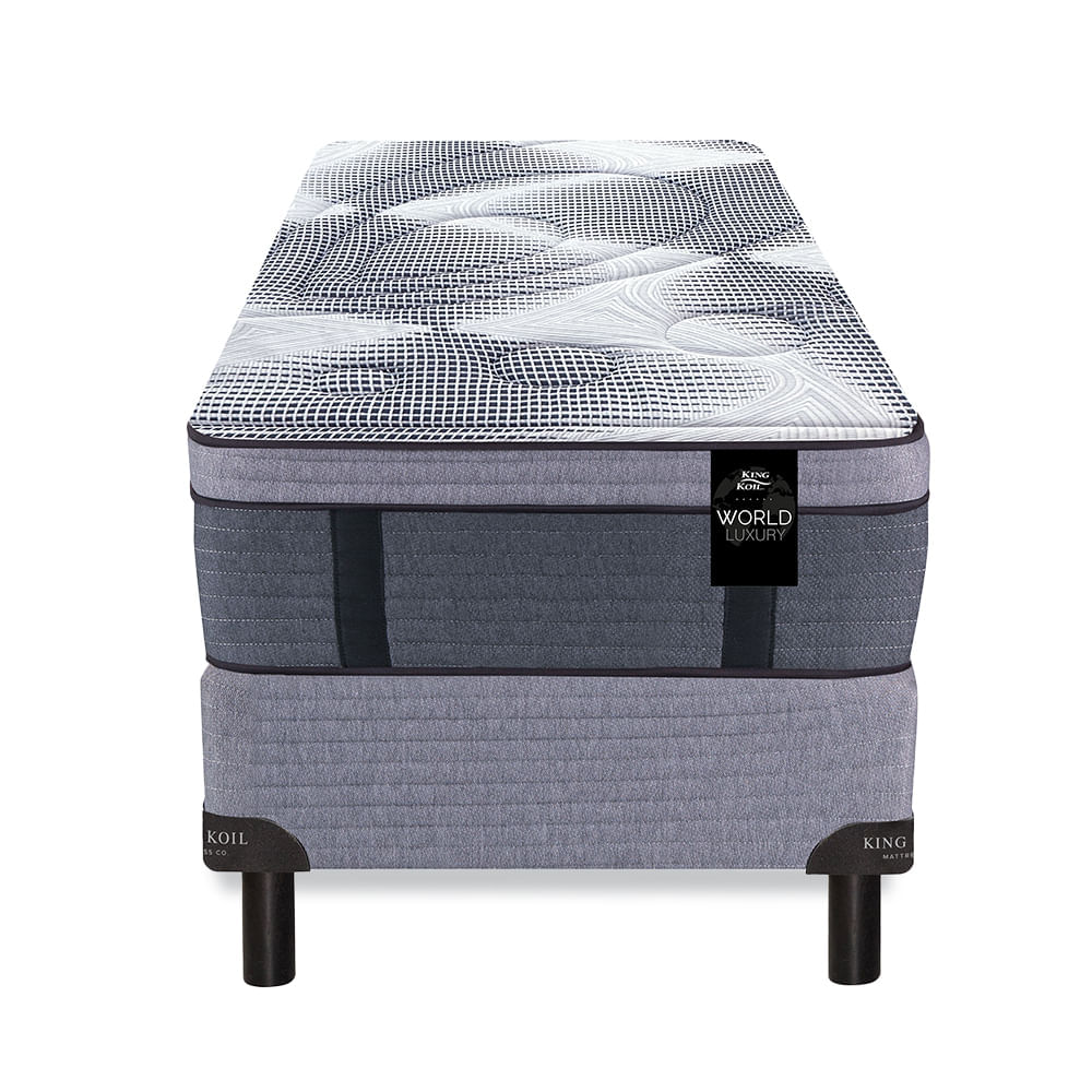 Conjunto Sommier y Colchón de resortes King Koil 120 Gold - Luxury Pocket de 1 1/2 plazas 100x190 cm