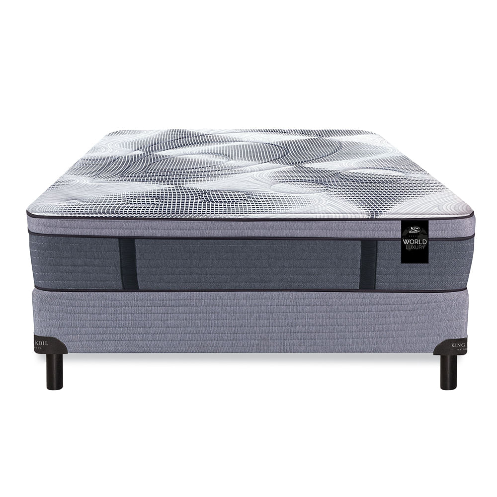 Conjunto Sommier y Colchón de resortes King Koil 120 Gold - Luxury Pocket de 2 plazas 140x190 cm