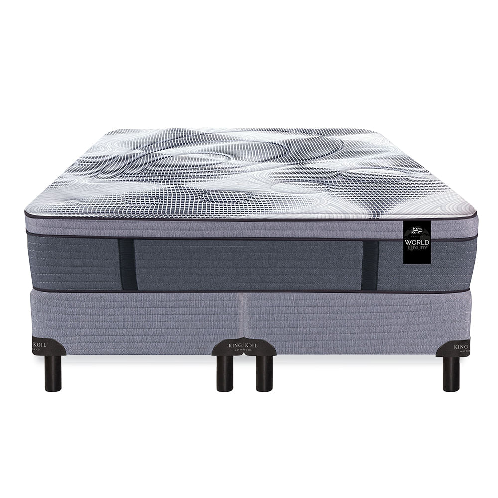 Conjunto Sommier y Colchón de resortes King Koil 120 Gold - Luxury Pocket King Size 180x200 cm