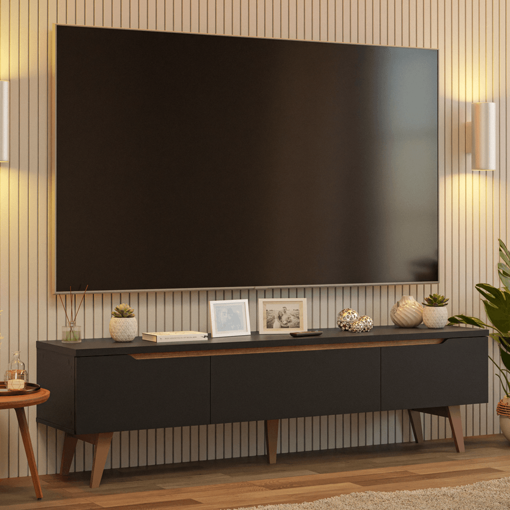 Mueble Para Tv Rack Doha Para Tv Hasta 80 Pulgadas 180 Cm