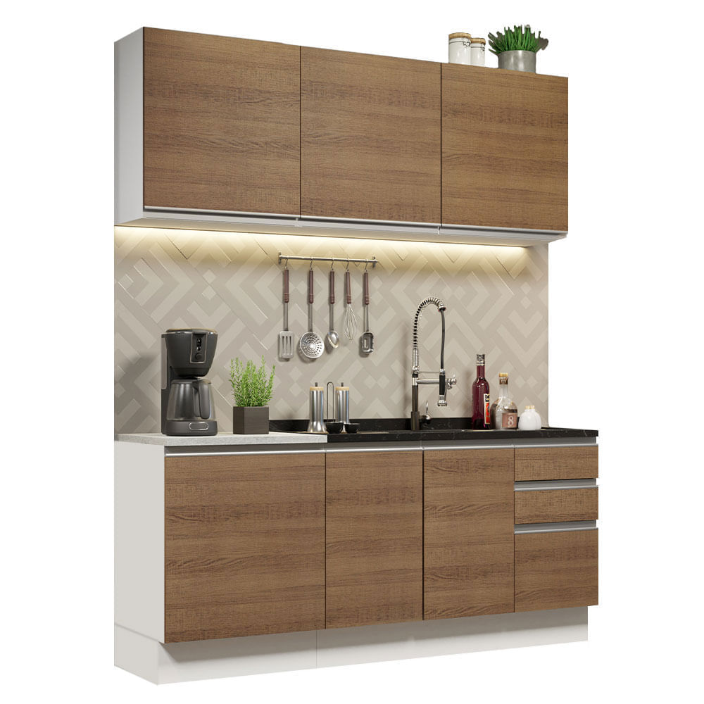 Combo De Cocina Madesa Glamy 180cm Con Bacha