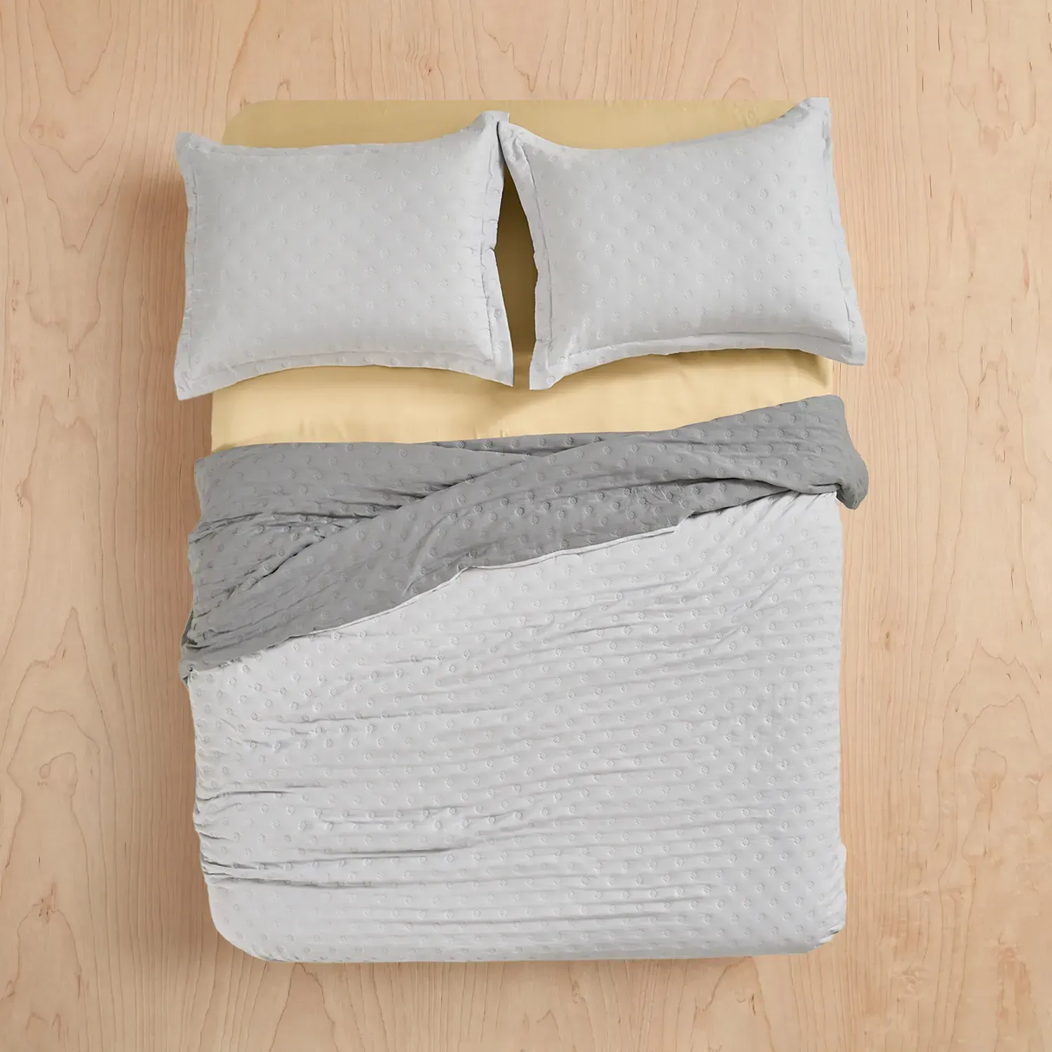 Cubrecama Reversible Heatpress Punteado
