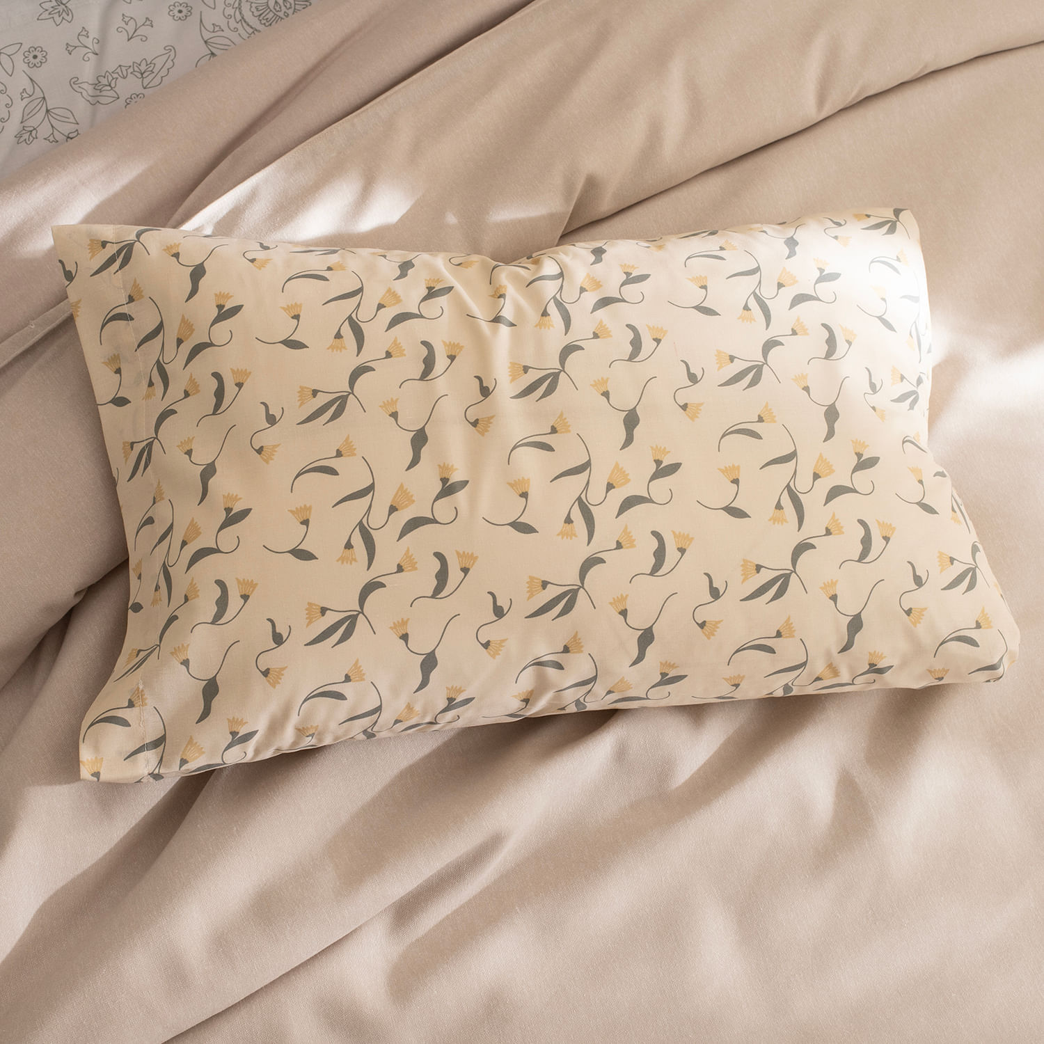 Funda de Almohada Queen Size Tulipán Simple