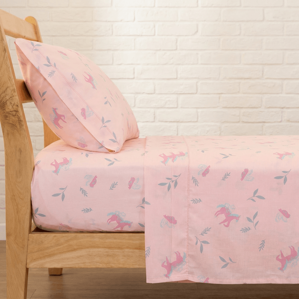 Juego de Sábanas Algodón Blend Unicornios de Ensueño