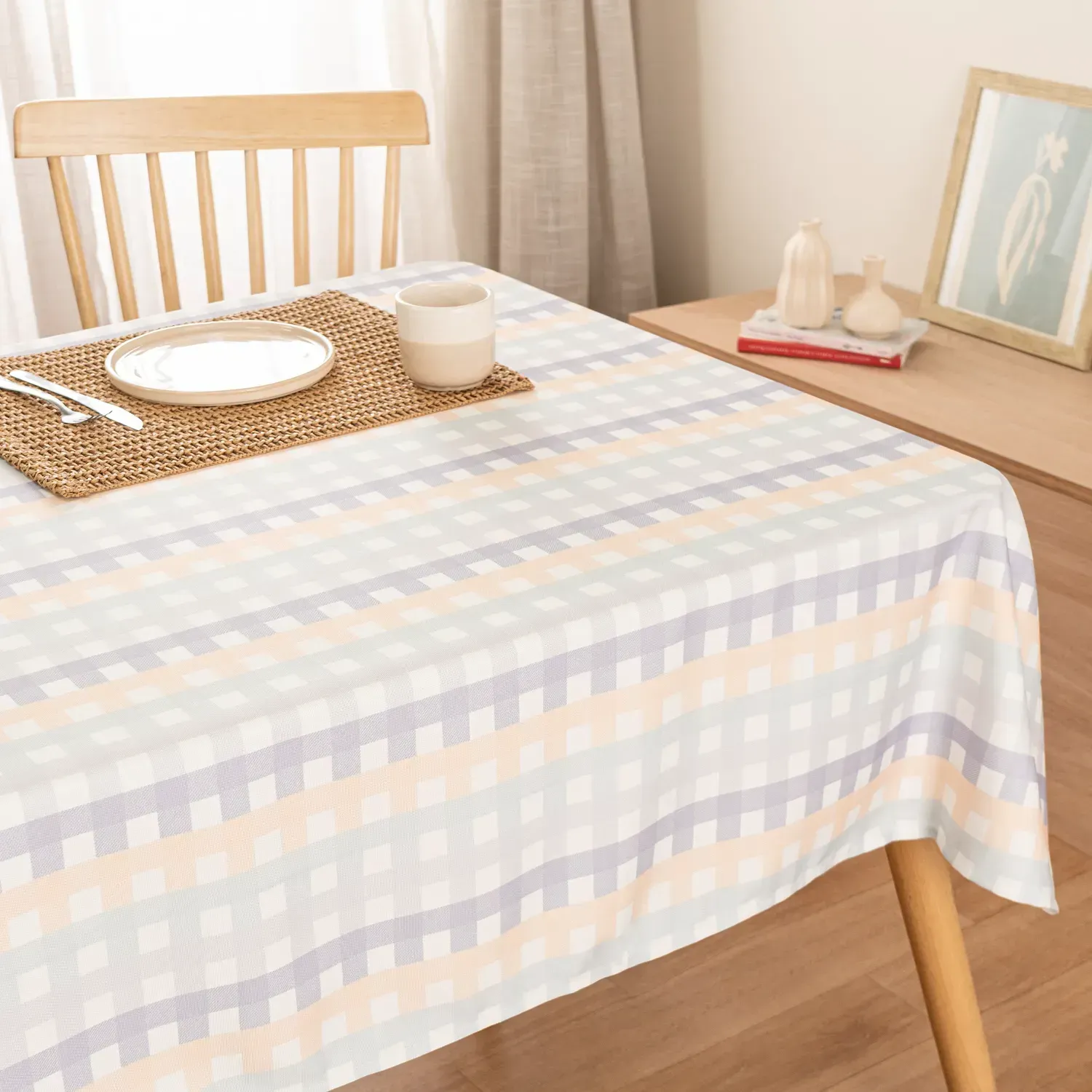 Mantel Rectangular Antimancha Vichy