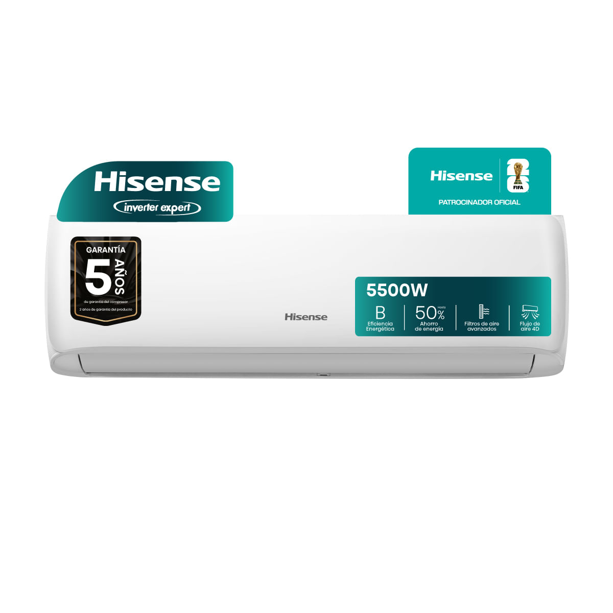 Aire acondicionado Split Hisense 5500W frio calor AS18UR4SXSCD00
