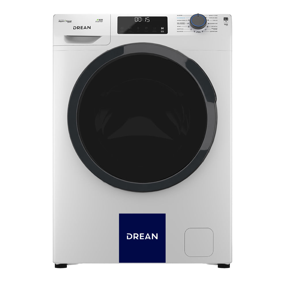 Lavarropas AutomáTico Drean Lcfdr1012sb 10.5kg 1200r Blanco Inverter