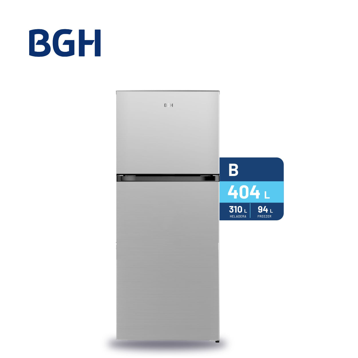 Heladera BGH No Frost Inverter Inox 404L