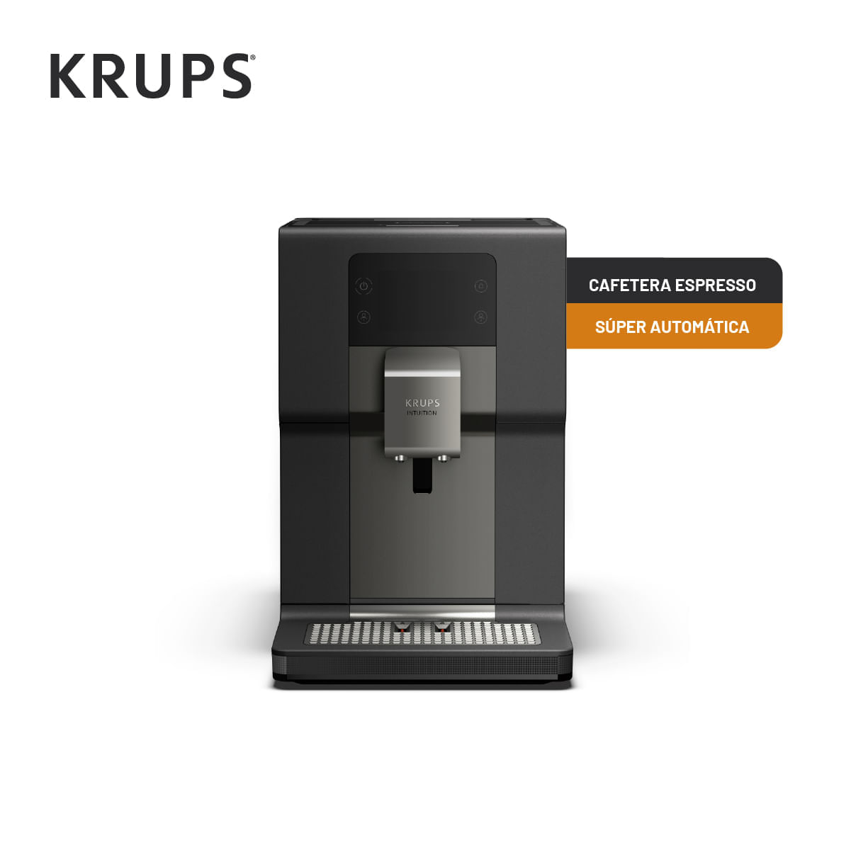 Cafetera Espresso Krups Intuition Super Automática Gris