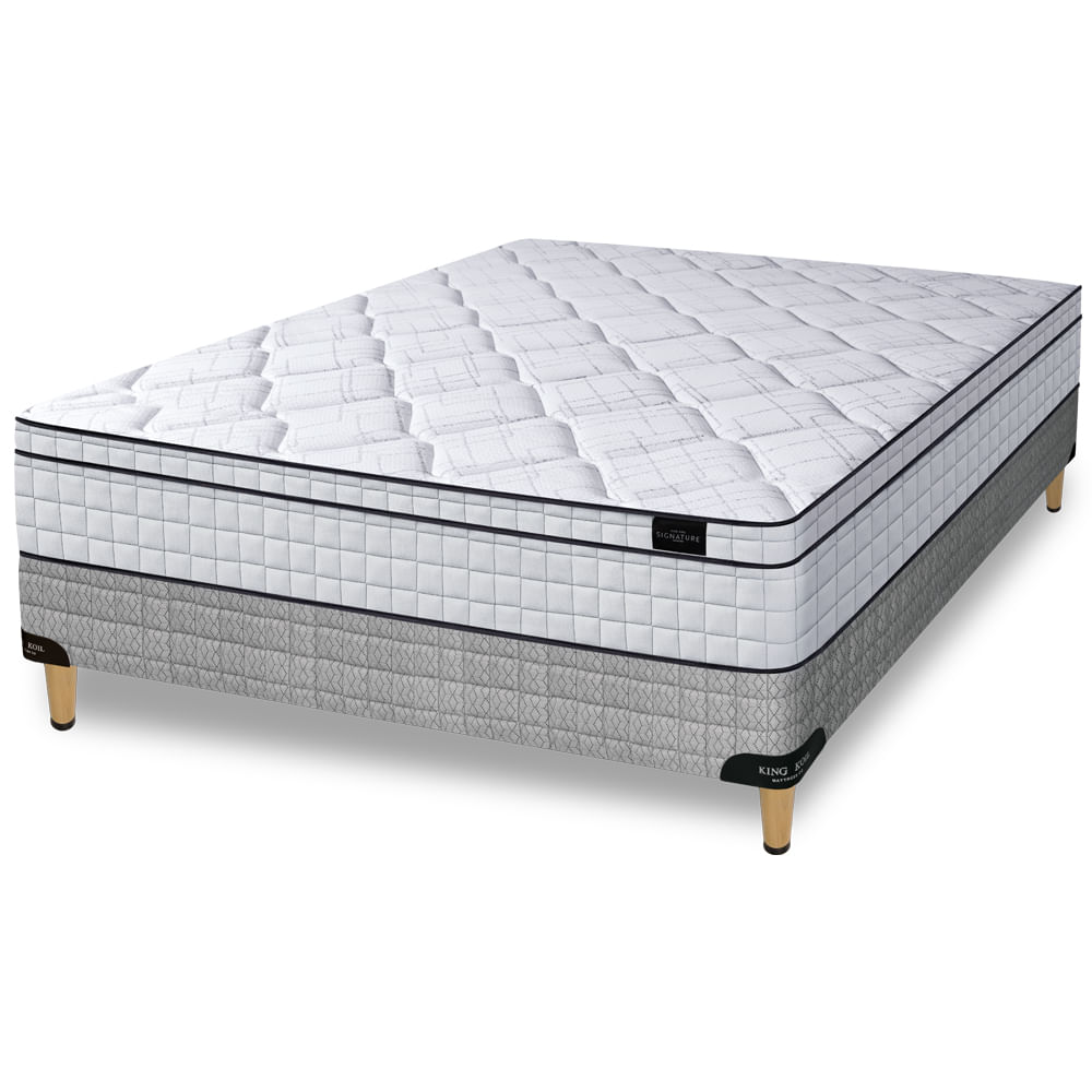 Conjunto Sommier y Colchón de espuma King Koil Bradford de 2 plazas 140x190 cm
